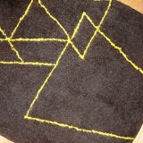 Tapis Contemporain ORA Hooked en Laine (73cm x 144cm), Édition Unique, Made