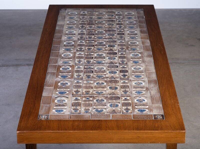 Rectangular coffee table in rosewood, 1960