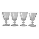 4 verres à vin en cristal ancien Caton Saint Louis Baccarat