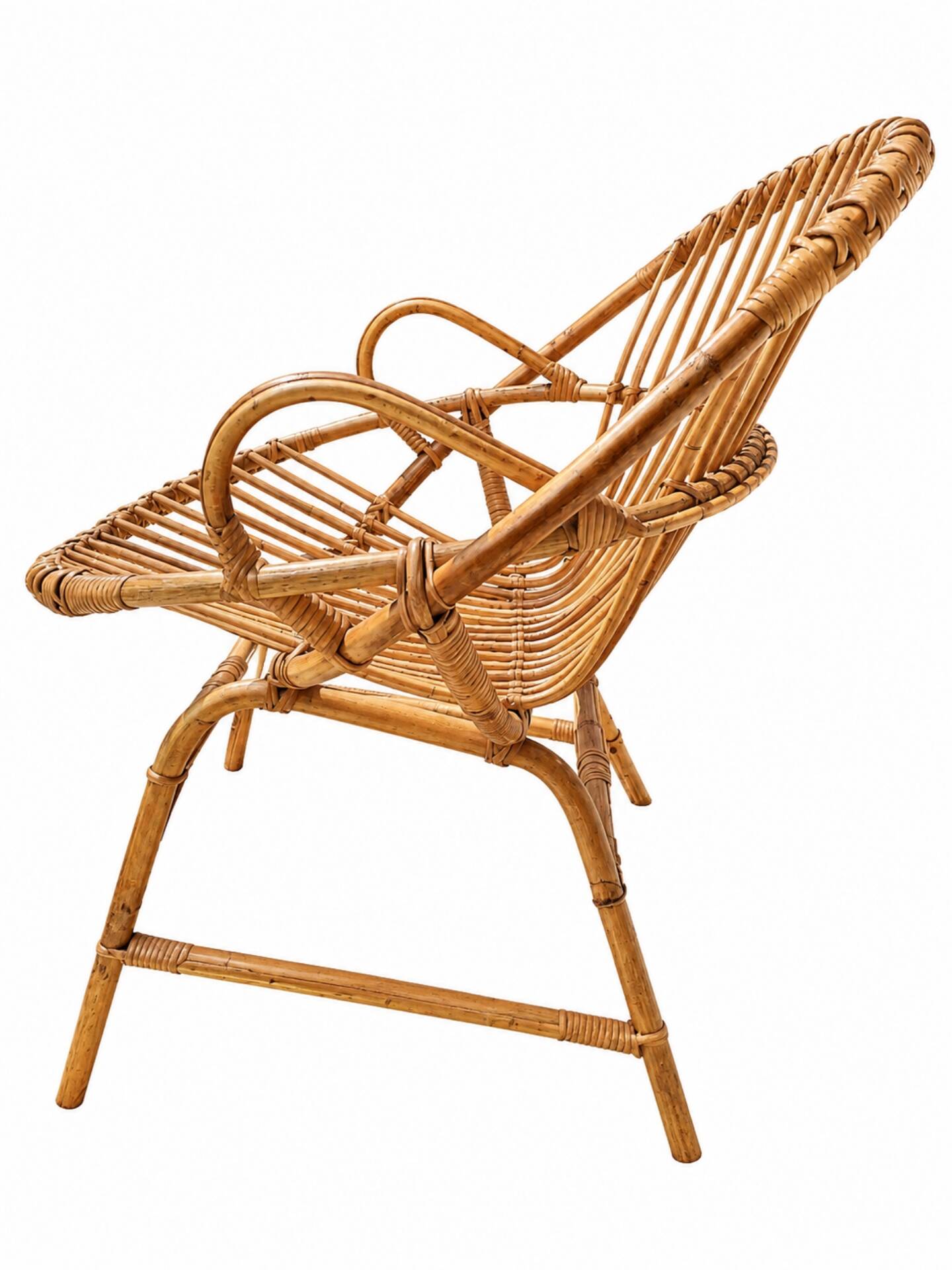 Vintage rattan armchair