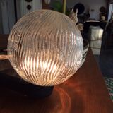 Glass ball globe wall lamp