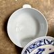 Large soup tureen Creil & Montereau in blue ironstone, "Japan" service.