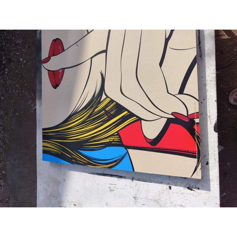 Impression pop art vintage Sssshhh par Deborah Azzopardi