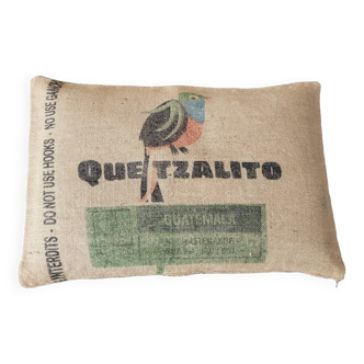Jute canvas cushion