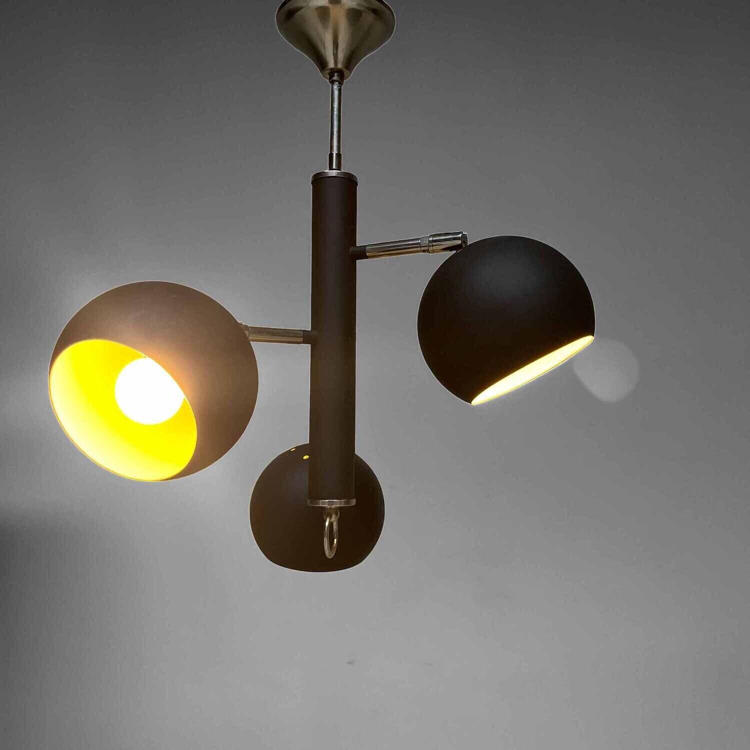 Suspension vintage en métal 1970 Allemagne