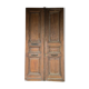 Porte d'entrée double en chêne