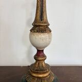 Vintage Ostrich Egg Lamp Stand Art Deco Venetian Florentine Candle Holder