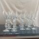 15 art deco glasses in French crystal with caryatid base