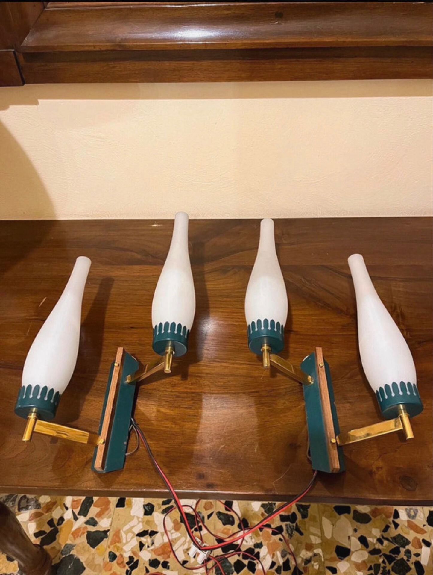Pair of Stilnovo wall sconces