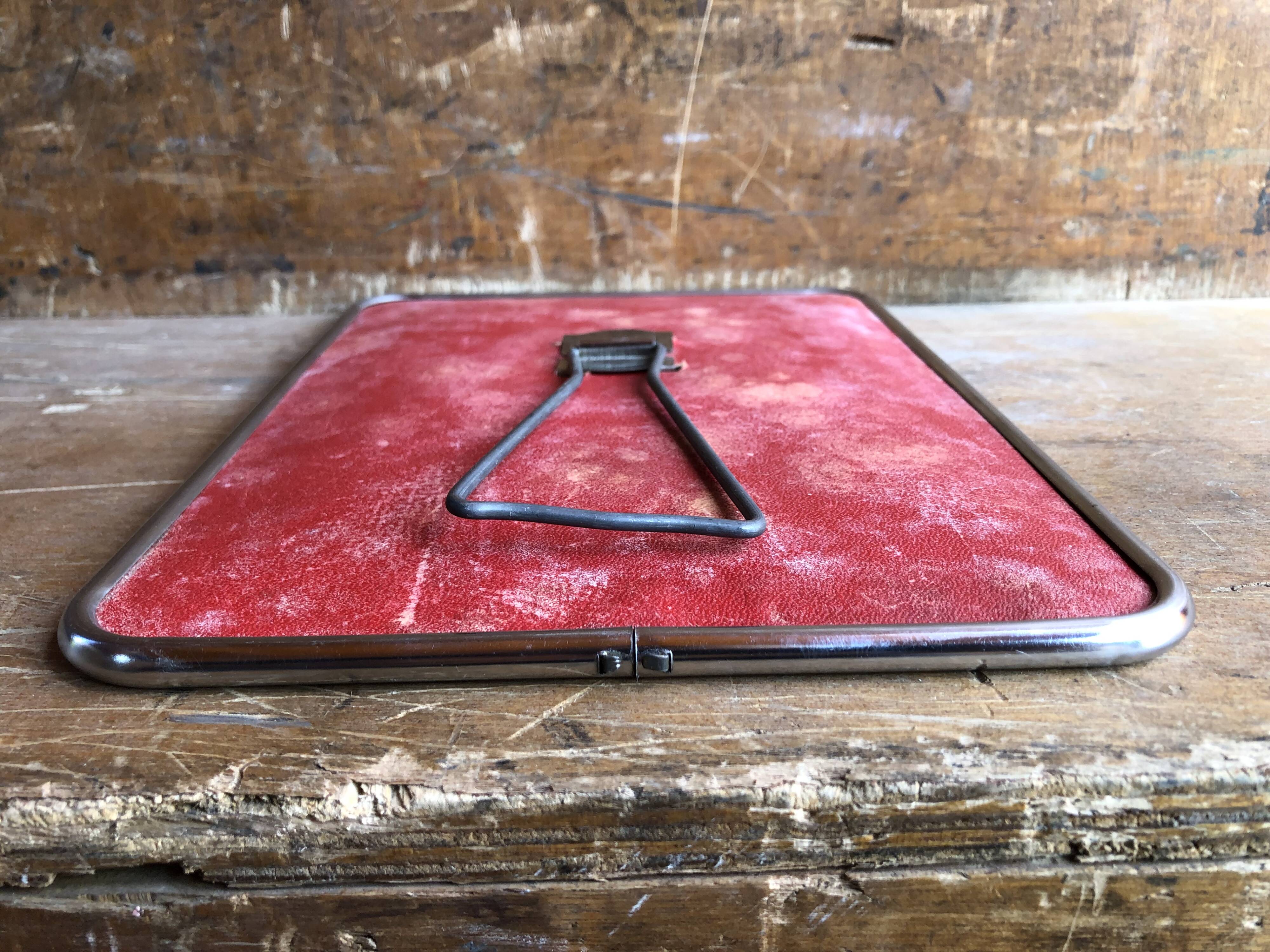 Old mirror barber contour alu + tripod decoration 50s vintage