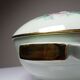 Art Deco style soup tureen with floral decoration, vintage celadon porcelain from Limoges, France.