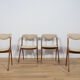 Chaise modèle Sonja  par Johannes Andersen pour Vamo Sonderborg, 1960s, Set de 4