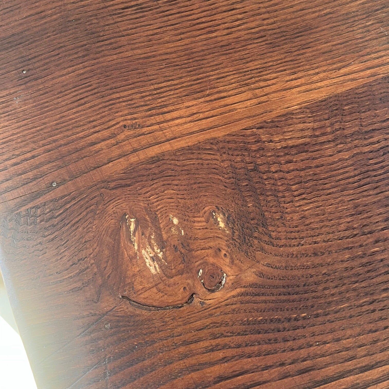 Open oak sideboard in country style, 1930s/50s.