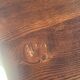 Open oak sideboard in country style, 1930s/50s.