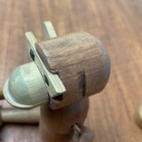 Danish mid-century wooden monkeys, set of 3