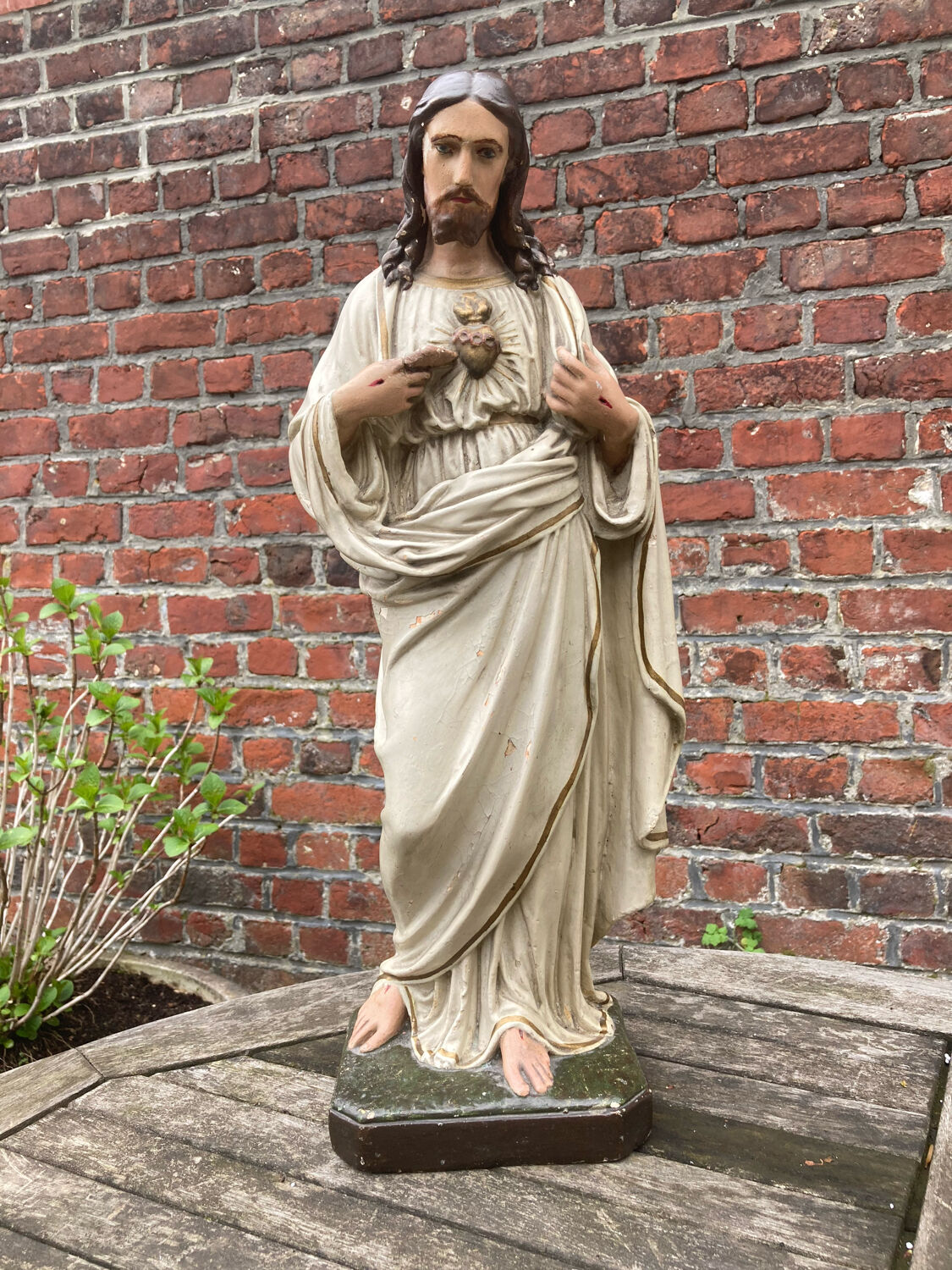 Ancient religious statue - great sacred heart