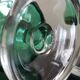 Set of 8 vintage emerald green cavalier luminarc wine glasses