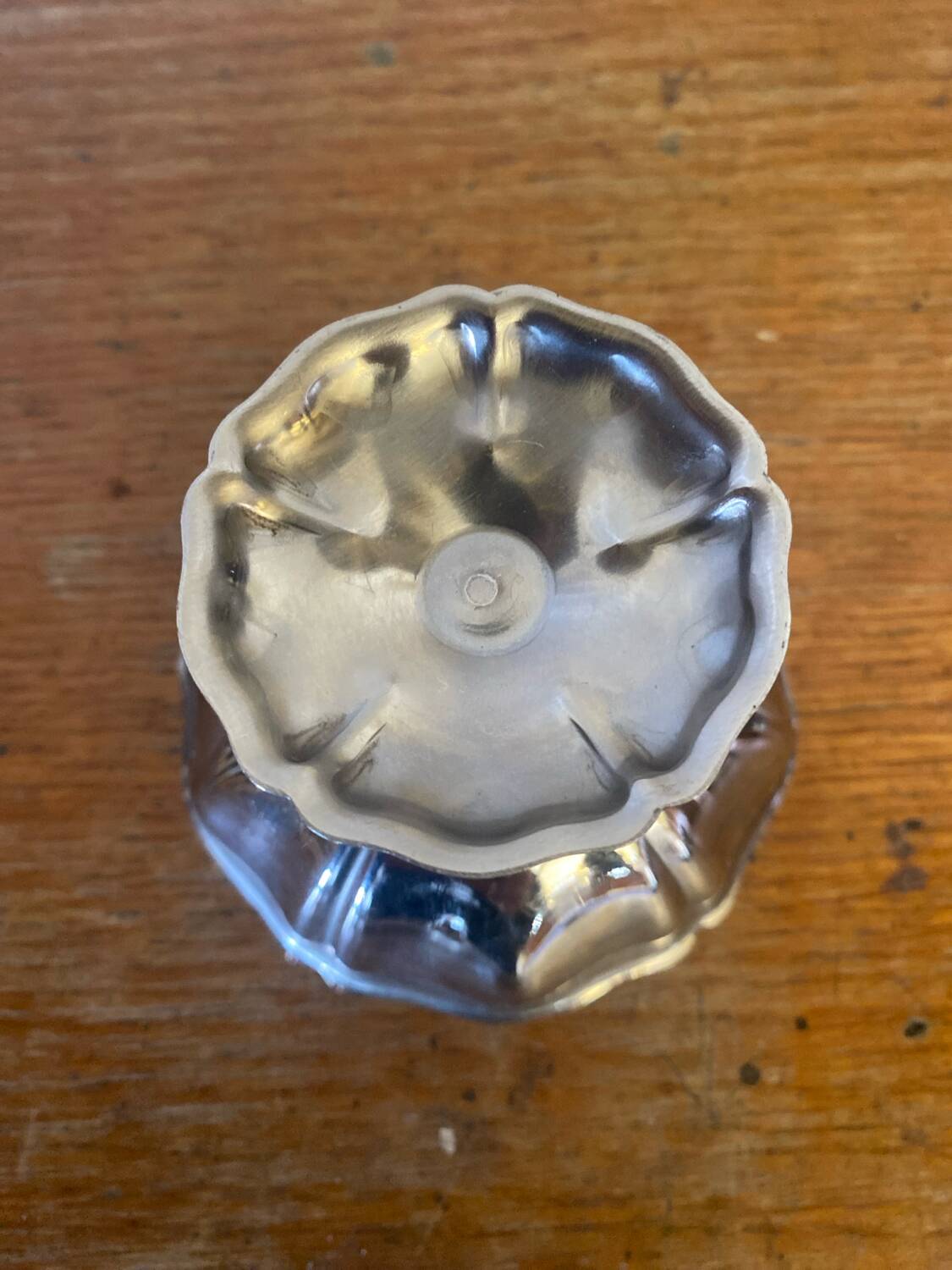 Set of 6 stainless steel ice cream bowls, made in france, vintage