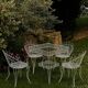 Wrought iron garden dining set, Italy 1960