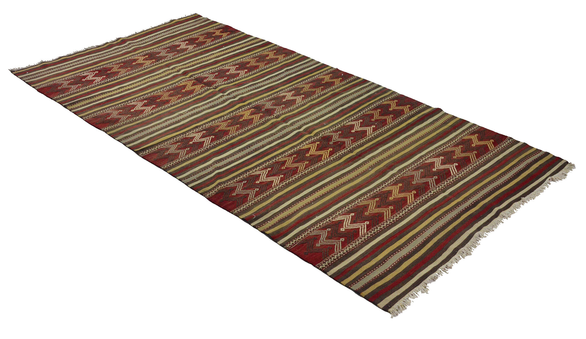 Anatolian handmade kilim rug 300 cm x 150 cm