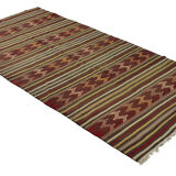 Anatolian handmade kilim rug 300 cm x 150 cm