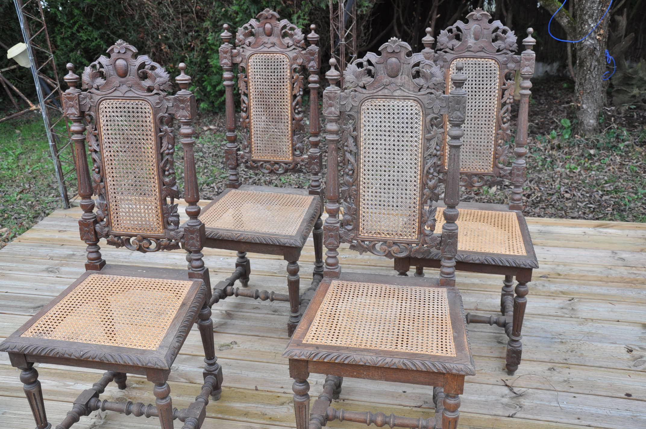 Henri II style chairs