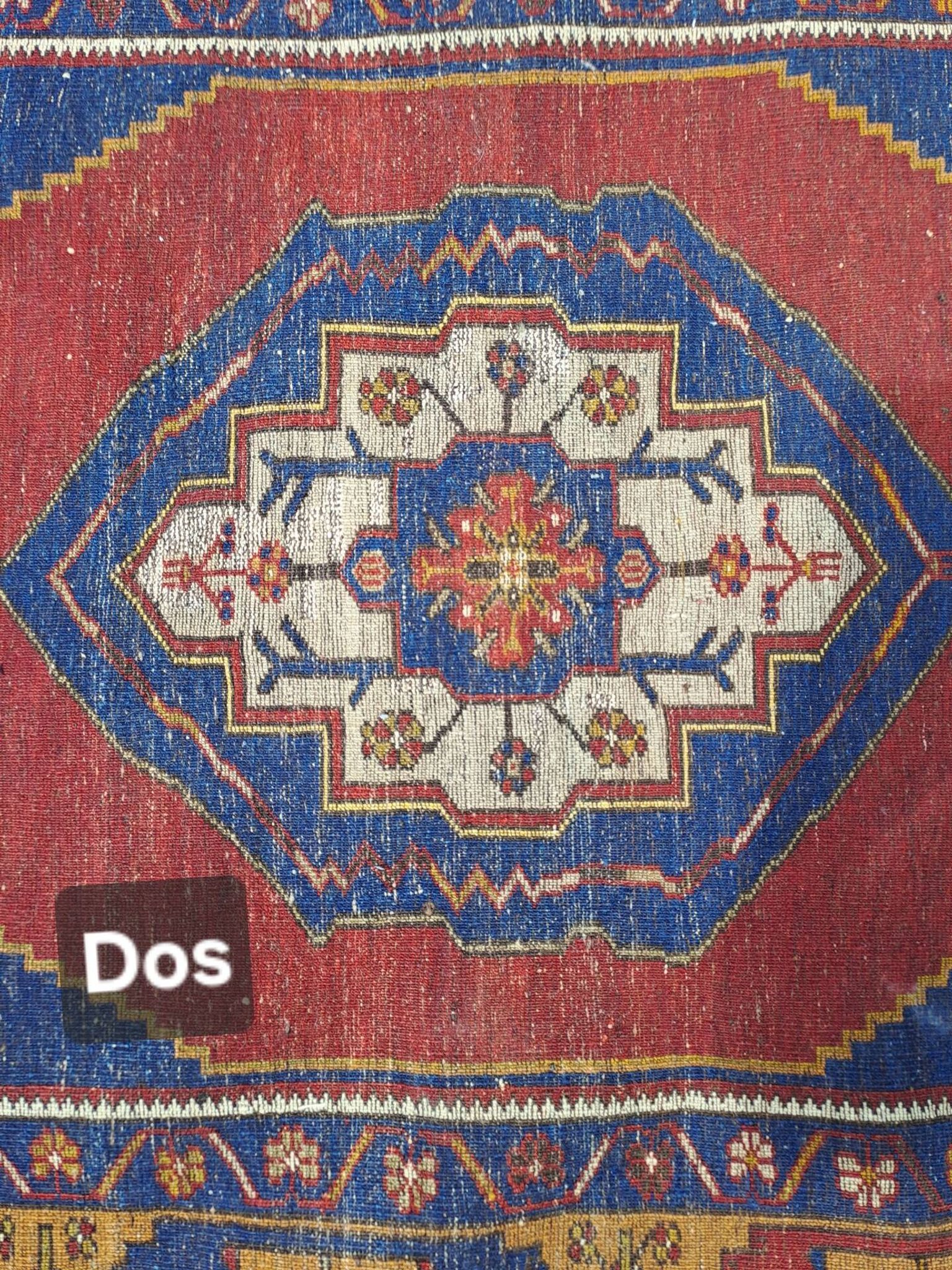 Turkish YAHYALI vintage anatomy rug handmade in wool - 131 x 227