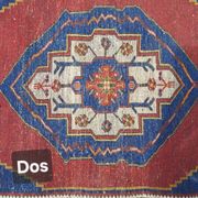 Turkish YAHYALI vintage anatomy rug handmade in wool - 131 x 227