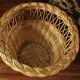 Small round high wicker wicker basket