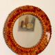 Miroir suédois vintage en bois