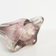 Vintage French crystal glass table lamp in the style of Val Saint Lambert