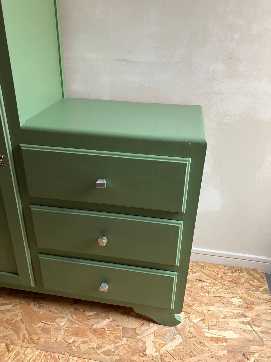 Asymmetrical art deco wardrobe