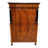 Biedermeier Secretary in Walnut and Maple, 1820