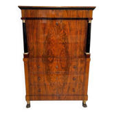 Biedermeier Secretary in Walnut and Maple, 1820