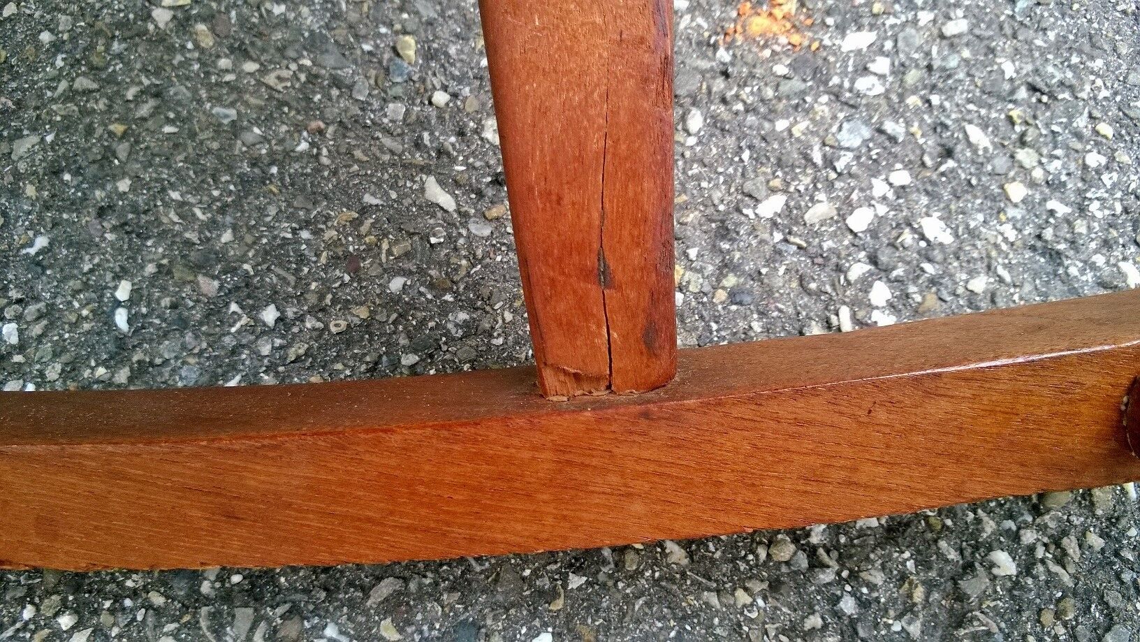 Scandinavian rocking chair in teak