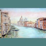 Dibujo de Venecia. Grand canal.