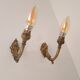 Antique wall lights in gilded brass – Louis XV style, charm and elegance