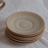 Lot of 6 coffee cups in sandstone