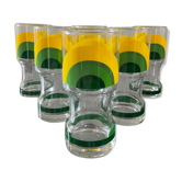 Series of 6 vintage Italy glasses