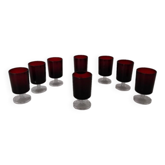 Série de 8 verres Luminarc Rubis