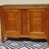 Vintage buffet in light and black oak