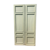 Double portes de passage a quatre panneaux moulurés XX siècle