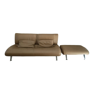 Lot leather ottoman sofa