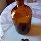 Amber apothecary bottle