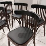 Set of 6 bistro chairs from the 1970s