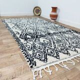 Handmade wool Berber rug 245 X 145 CM