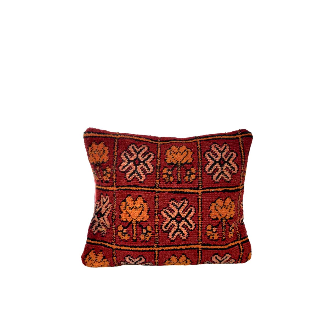 Moroccan ethnic red cushion