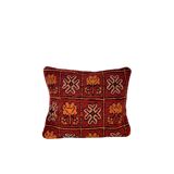 Red Moroccan ethnic cushion