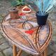 1960s rattan coffee table