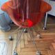 Eros Orange chair by designer Philippe Starck for Kartell